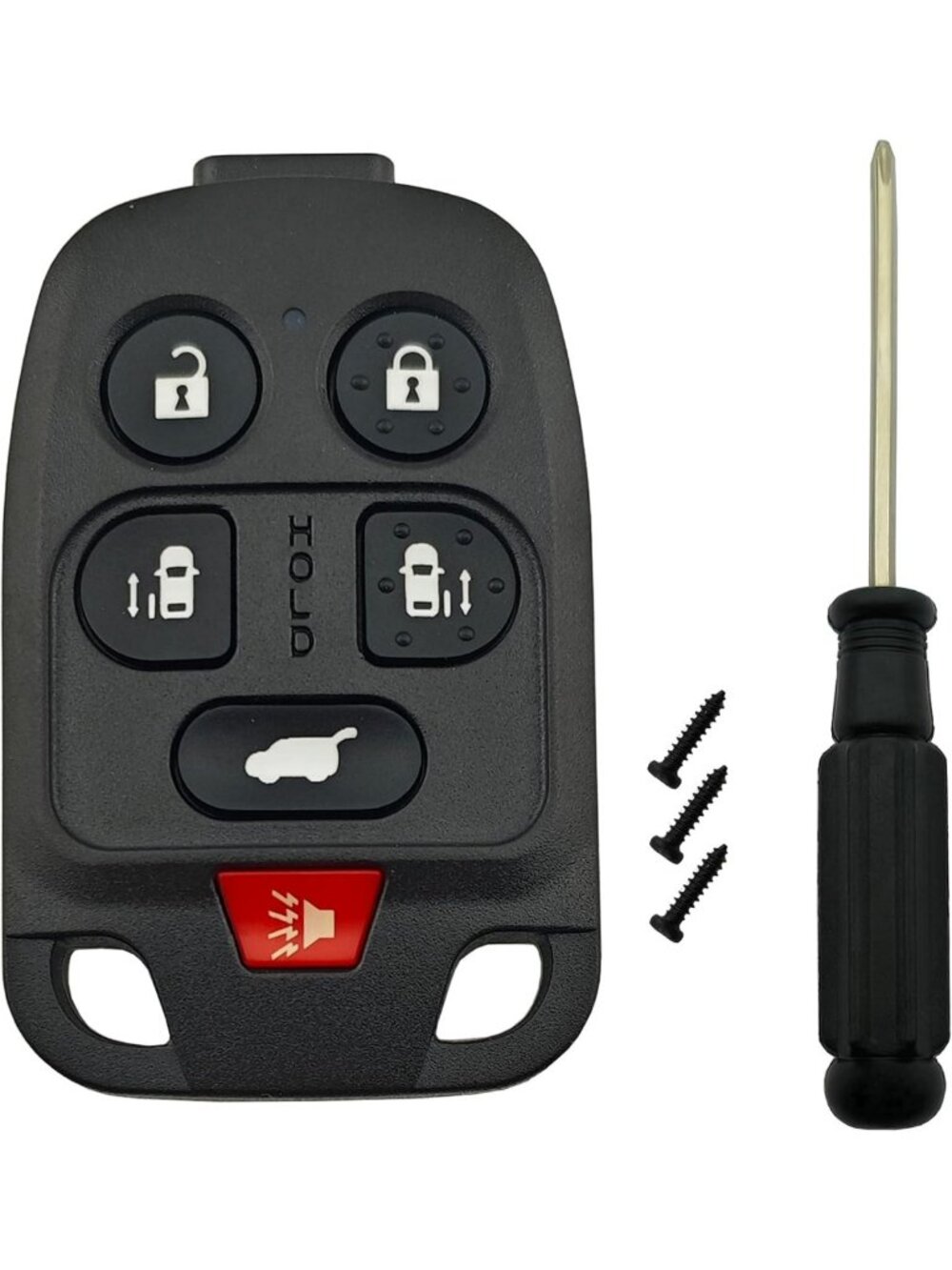 Keyless Entry Remote Key Fob Cover Case - No Cutting Replacement Shell for Honda